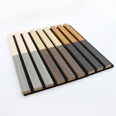 Panneaux acoustiques de luxe en placage de bois Tissu Cannelé Cannelé en bois