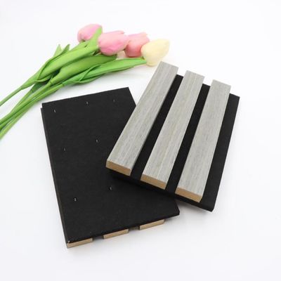 Panneaux acoustiques de luxe en placage de bois Tissu Cannelé Cannelé en bois