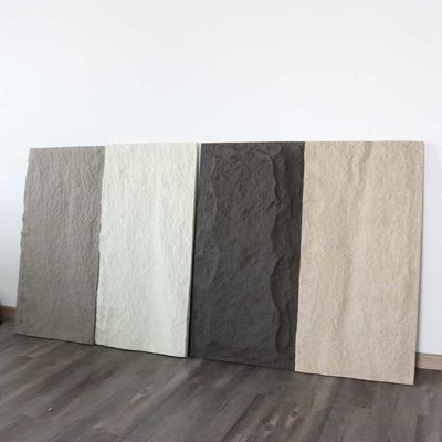 Mur de panneau de pierre PU léger Polyuréthane artificiel PU Faux Pierre