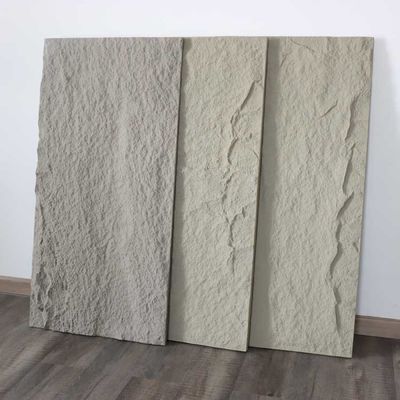 Mur de panneau de pierre PU léger Polyuréthane artificiel PU Faux Pierre