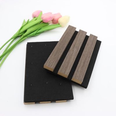 Panneau acoustique fait sur commande de panneau de mur 100% Polyester+MDF avec l'insonorisation de placage