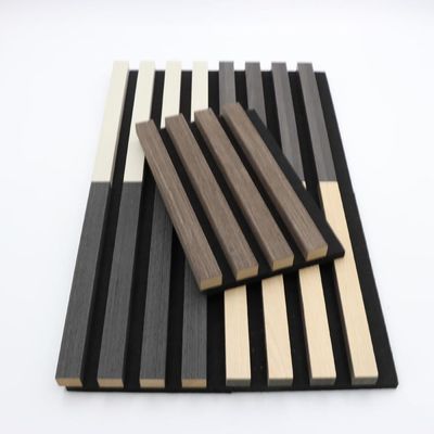 Panneau acoustique fait sur commande de panneau de mur 100% Polyester+MDF avec l'insonorisation de placage