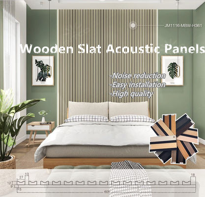 12 mm épaisseur panneau de plaque acoustique panneau mural en bois en ardoise pour la décoration de la maison