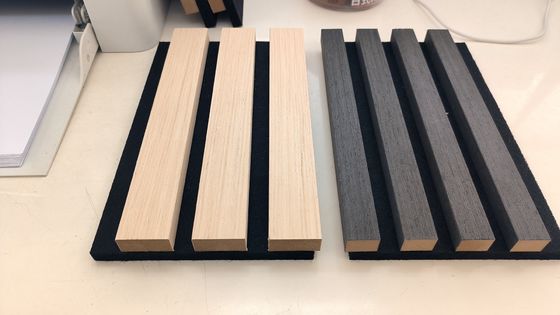 12 mm épaisseur panneau de plaque acoustique panneau mural en bois en ardoise pour la décoration de la maison