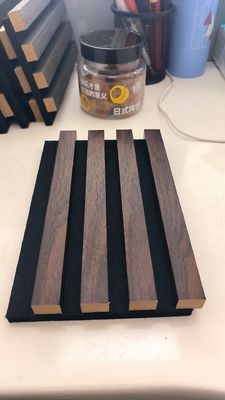 12 mm épaisseur panneau de plaque acoustique panneau mural en bois en ardoise pour la décoration de la maison