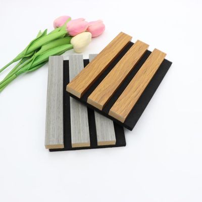 MDF absorbant le son, acoustique en bois, panneau de façade, matériau à flûte