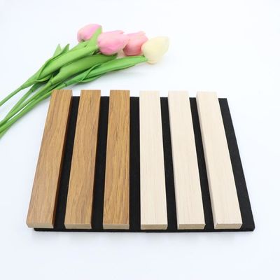 MDF absorbant le son, acoustique en bois, panneau de façade, matériau à flûte