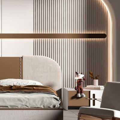 Panneau murale en WPC en bois à grains stratifiés pour intérieur