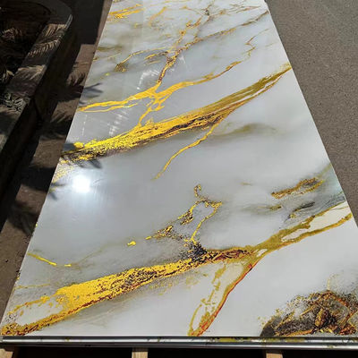 1220*2440mm 3D imprimé numériquement UV feuille de marbre UV cartes pour la décoration murale de la télévision
