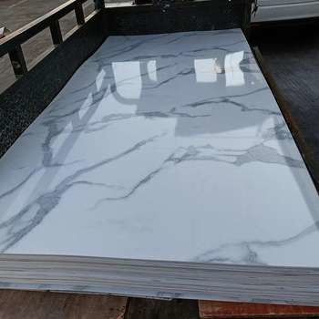 1220x2800mm Feuille de marbre en PVC décoratif intérieur