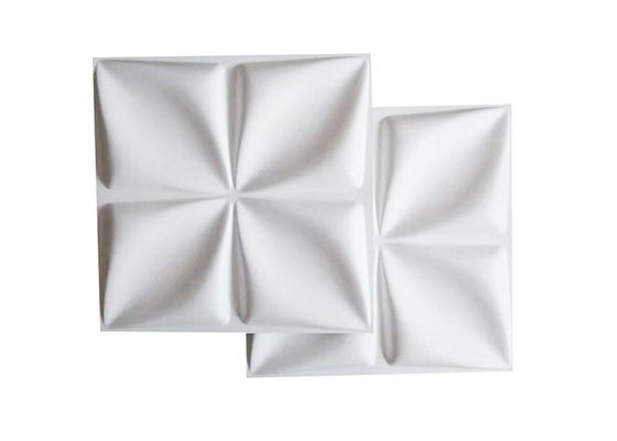 Panneaux de mur 3D décoratifs imperméables de protection contre l'incendie 19.7x19.7inch