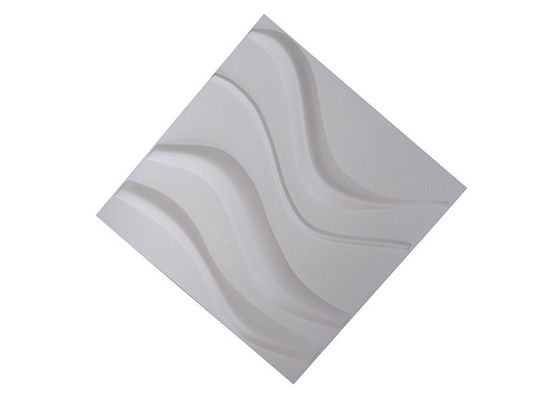 Forme décorative de PVC Flexilble Squre de panneaux de mur 3d de l'épaisseur 1mm