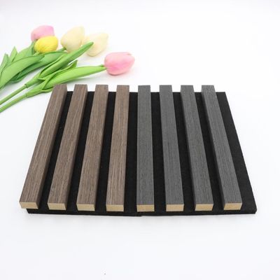 1220 * 600 panneau de panneau acoustique isolation phonique substitut bois composite 3mm