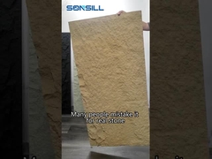 Faux artificiel léger de mur de panneau de polyuréthane d'unité centrale 1200 * 600mm