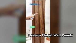 Panneau mural de plafond cannelé en PVC 8