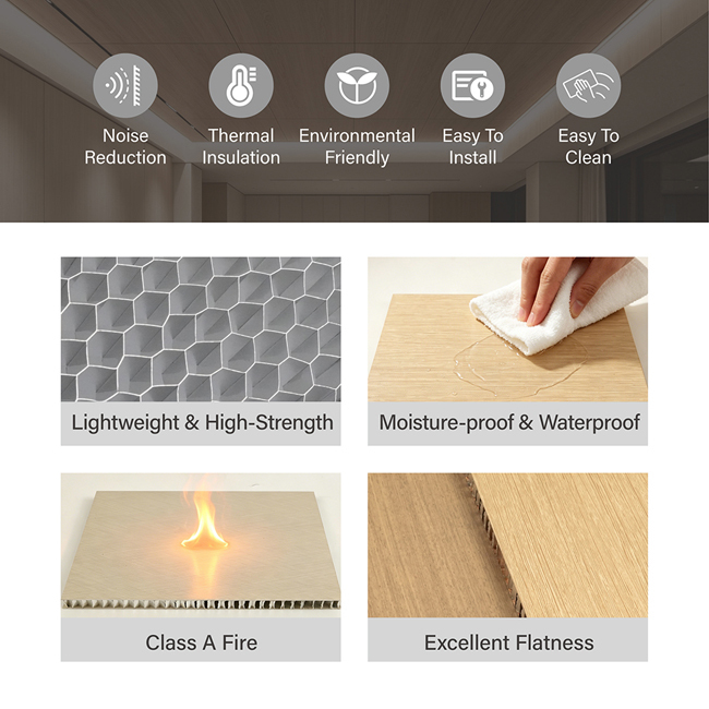 Premium Aluminum Honeycomb Ceiling Panel – Lightweight, Fire Resistant, Waterproof & Durable Suspended Ceiling Solution for Commercial and Architectural Applications