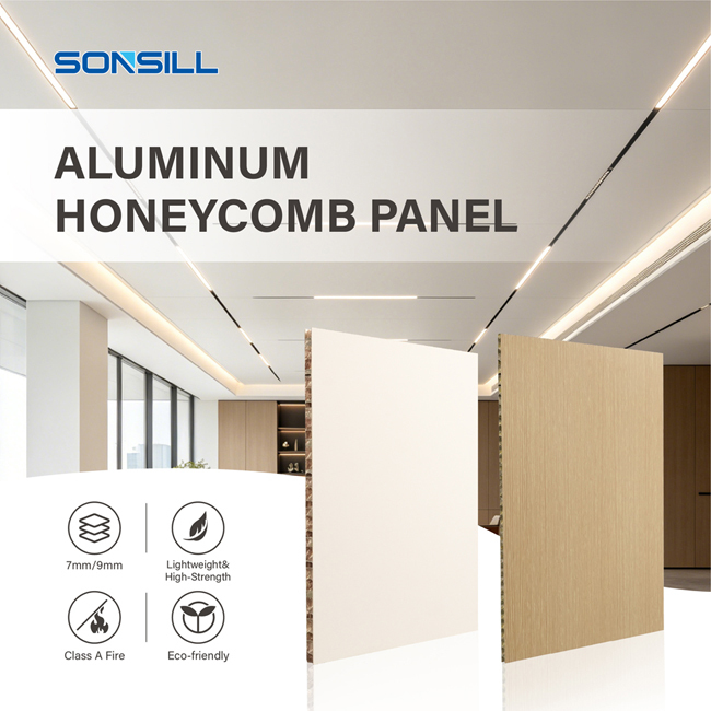 Premium Aluminum Honeycomb Ceiling Panel – Lightweight, Fire Resistant, Waterproof & Durable Suspended Ceiling Solution for Commercial and Architectural Applications